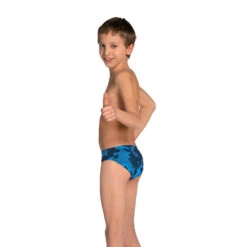 Arena Zwemslip Voor Kinderen Camo Blauw -Modekleding zwemslip voor kinderen camo blauw 2